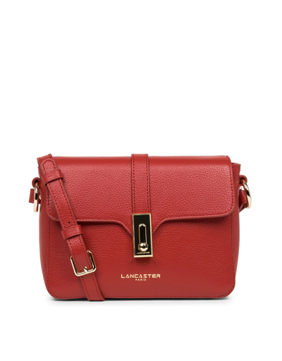 Shop Lancaster Designer Handbags Foulonne Milano Small Crossbody Bag In Rouge