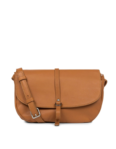 Shop Lancaster Designer Handbags Soft Vintage Nova Crossbody Bag In Marron