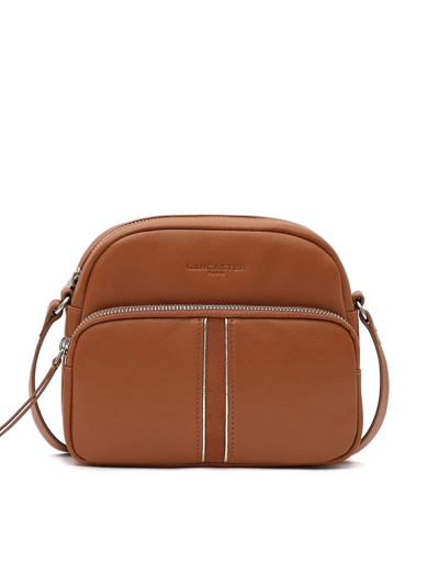 Shop Lancaster Designer Handbags Soft Melody Reporter Bag In Miel