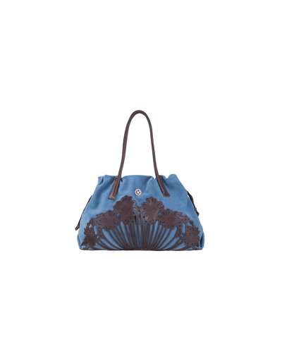 Shop Luciano Gelisio Handbags Antera In Blue