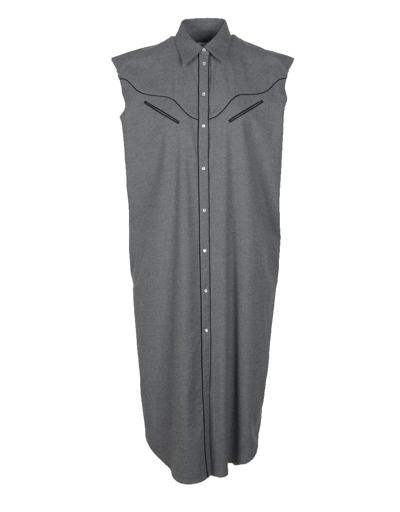 Shop Mm6 Maison Margiela Dresses & Jumpsuits Women's Gray Dress