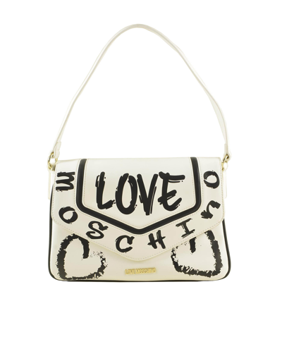 Shop Love Moschino Handbags Women's White Handbag