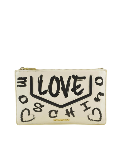 Shop Love Moschino Handbags Women's White Handbag