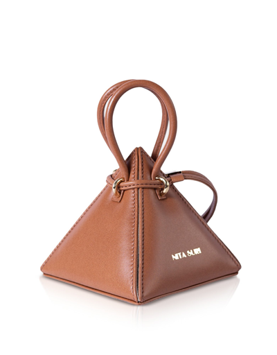 Shop Nita Suri Designer Handbags Lia Iconic Mini Bag In Tanné