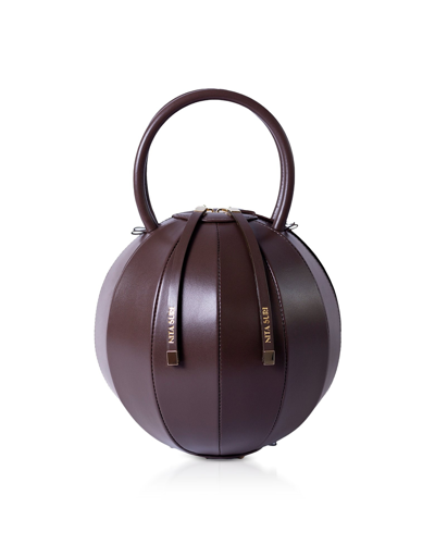 Shop Nita Suri Designer Handbags Pilo Iconic Handbag In Chocolat/ Marron