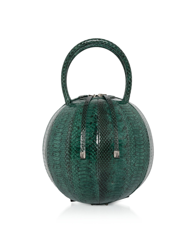 Shop Nita Suri Designer Handbags Pilo Exotic Handbag In Vert