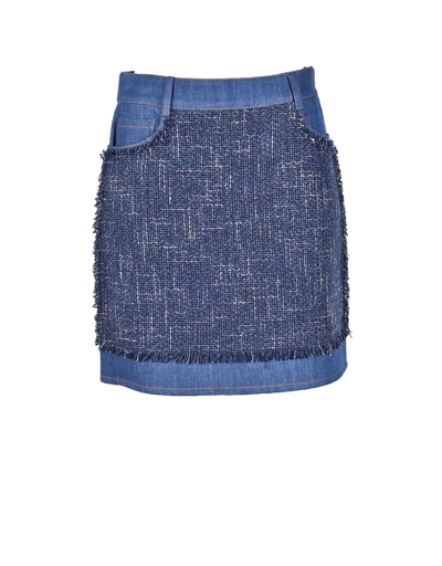 Shop Moschino Skirts Women's Blue Skirt