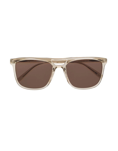 Shop Saint Laurent Designer Sunglasses Acetate Men's Sunglasses In Jaune Opale/ Marron