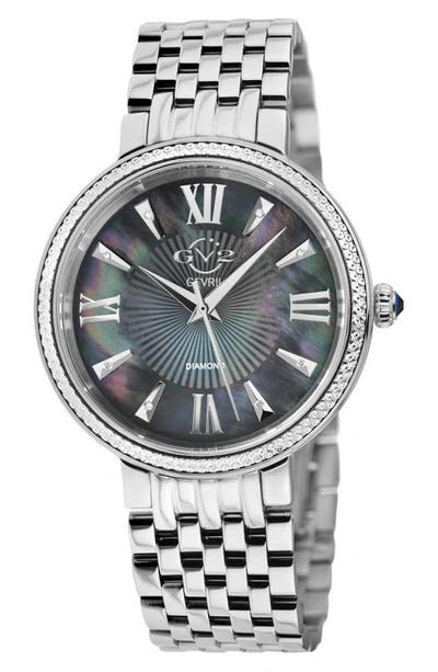 Shop Gv2 Genoa Diamond Dial Bracelet Watch, 37mm In Silver