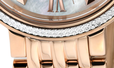 Shop Gv2 Genoa Diamond Dial Bracelet Watch, 37mm In Rose Gold