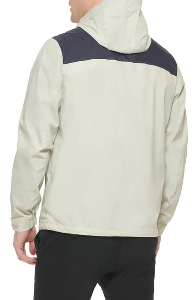Tommy Hilfiger Tommy Rain Slicker Jacket In Navy/ Ice