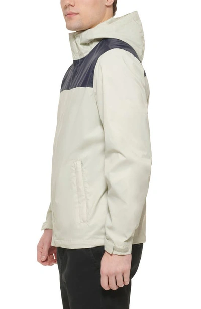 Tommy Hilfiger Tommy Rain Slicker Jacket In Navy/ Ice