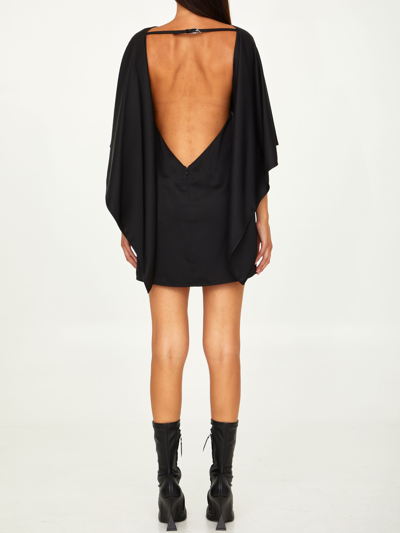 Shop Attico Sharon Black Dress