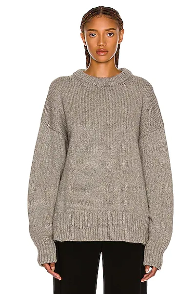 The Row Ophelia Wool & Cashmere Knit Sweater In Grey