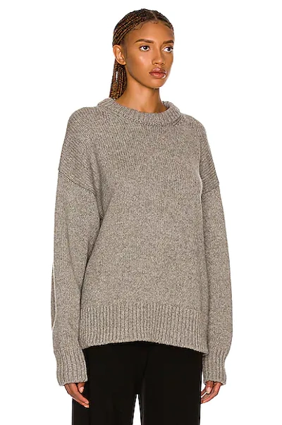 The Row Ophelia Wool & Cashmere Knit Sweater In Grey