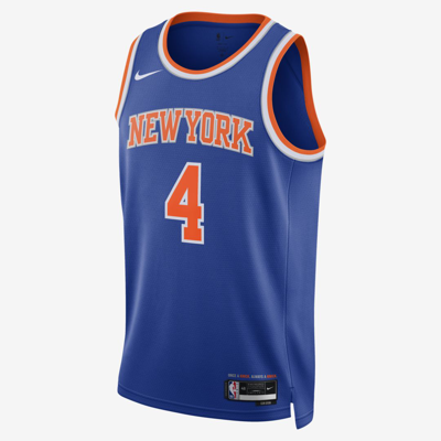 Shop Nike New York Knicks Icon Edition 2022/23  Men's Dri-fit Nba Swingman Jersey In Blue