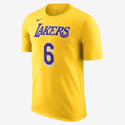 Shop Nike Los Angeles Lakers  Men's Nba T-shirt In Yellow