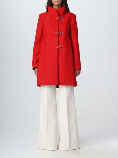 Shop Fay Coat  Woman In Red