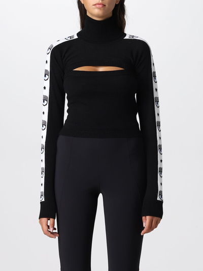Shop Chiara Ferragni Sweater  Woman Color Black