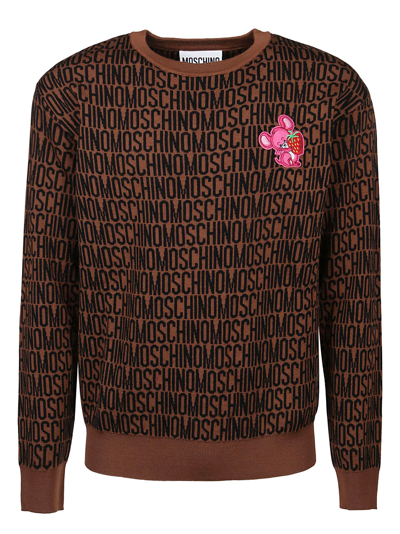 Shop Moschino Men's Brown Other Materials Sweater