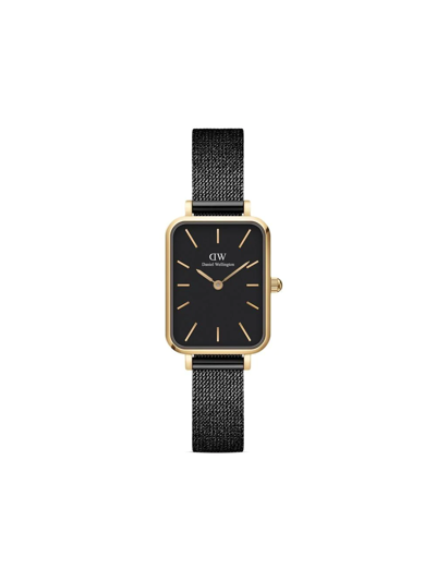 Daniel Wellington Quadro Pressed Ashfield 20x26mm In Schwarz