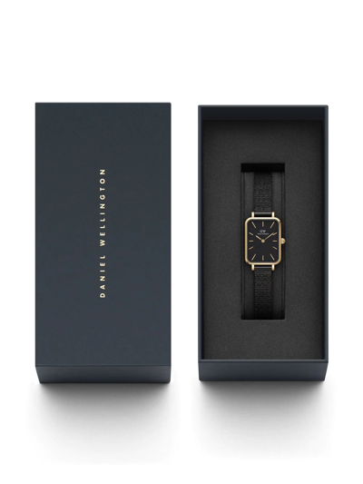Daniel Wellington Quadro Pressed Ashfield 20x26mm In Schwarz