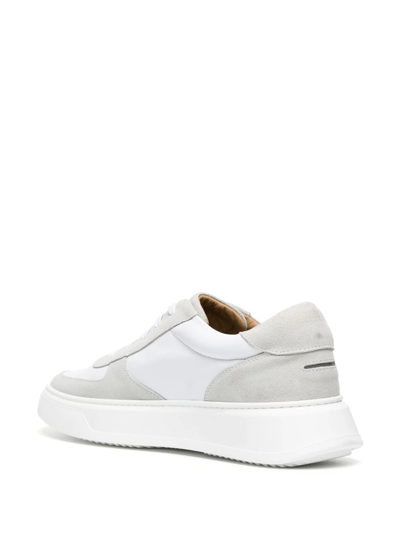 Shop Unseen Footwear Low-top Lace-up Sneakers In Weiss