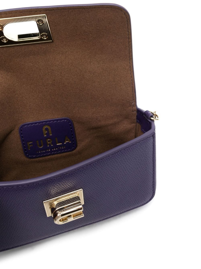 Furla Twist-lock Leather Crossbody Bag In Violett | ModeSens