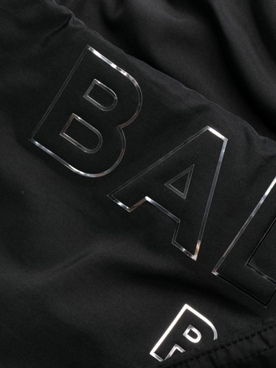 Balmain Logo-print Swim Shorts In Black