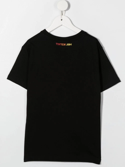 Shop Neil Barrett Graphic-print Short-sleeve T-shirt In Black