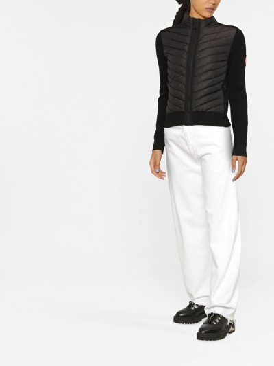 Canada Goose Zipped-up Padded Jacket In Black