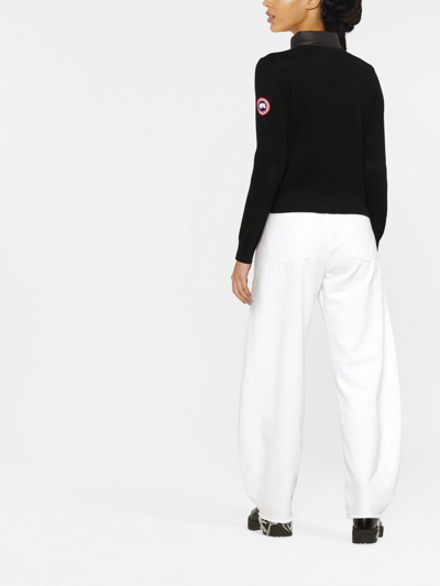 Canada Goose Zipped-up Padded Jacket In Black