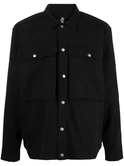 Shop Thom Krom Long-sleeve Shirt In Black