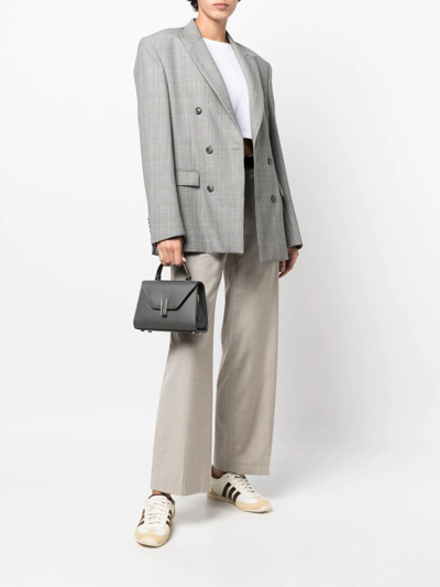 Valextra Small Iside Crossbody Bag In Grau