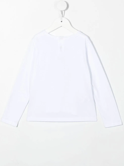 Il Gufo Graphic-print Long-sleeve T-shirt In Weiss