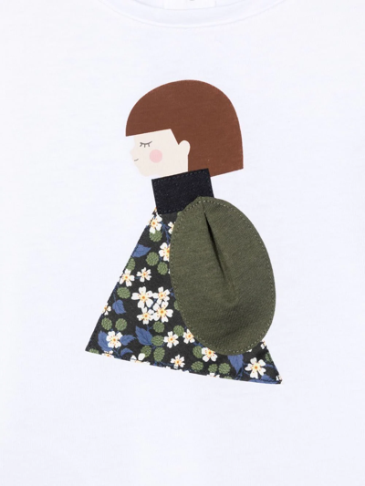 Il Gufo Graphic-print Long-sleeve T-shirt In Weiss
