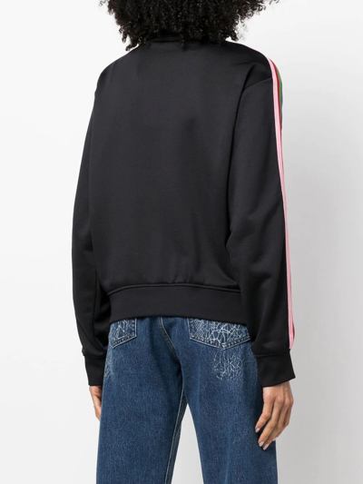 Dsquared2 Logo-print Zip-up Sweatshirt In Schwarz