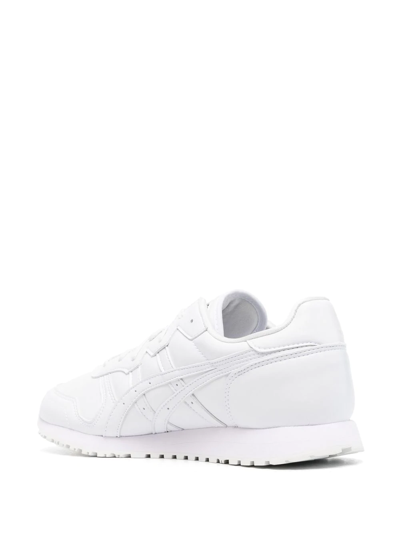 Shop Comme Des Garçons Shirt Low-top Leather Sneakers In Weiss