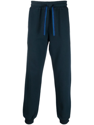 Shop Lanvin Drawstring-waistband Detail Track Pants In Blau