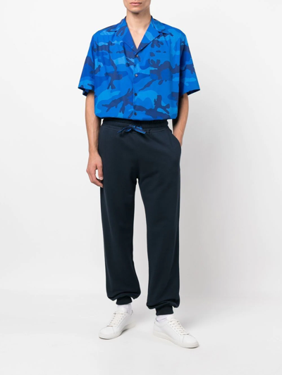 Shop Lanvin Drawstring-waistband Detail Track Pants In Blau