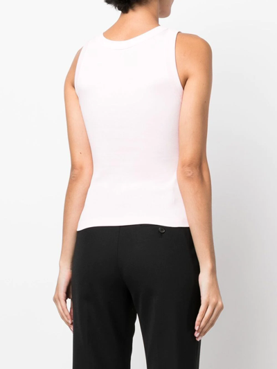 Shop Styland Organic Cotton Vest Top In Rosa