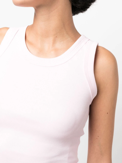 Shop Styland Organic Cotton Vest Top In Rosa