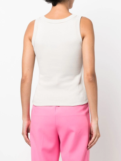 Shop Styland Organic Cotton Vest Top In Grau