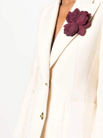 Zimmermann Single-breasted Blazer In Nude