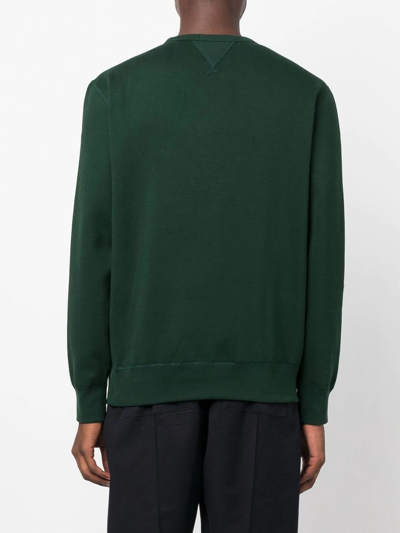 Shop Polo Ralph Lauren Crew-neck Sweatshirt In Grün