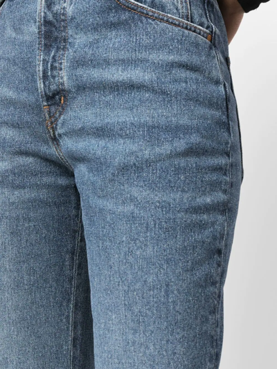 Shop Chloé Flared Denim Jeans In Blau