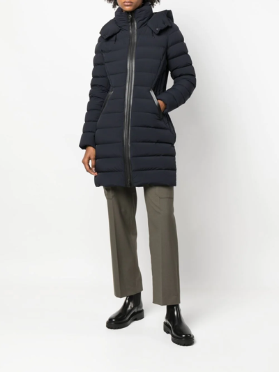 Shop Mackage Mid-length Padded Coat In Blau