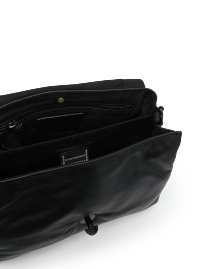 Shop Zanellato Leather Shoulder Bag In Schwarz