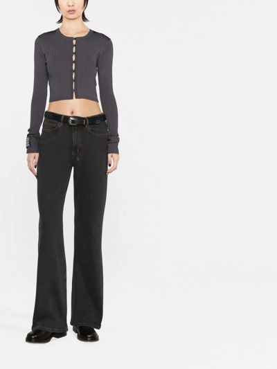 Ksubi Flared-leg Denim Jeans In Schwarz