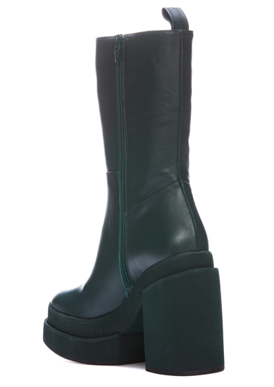 Shop Paloma Barceló Melissa Pump Boots In Green